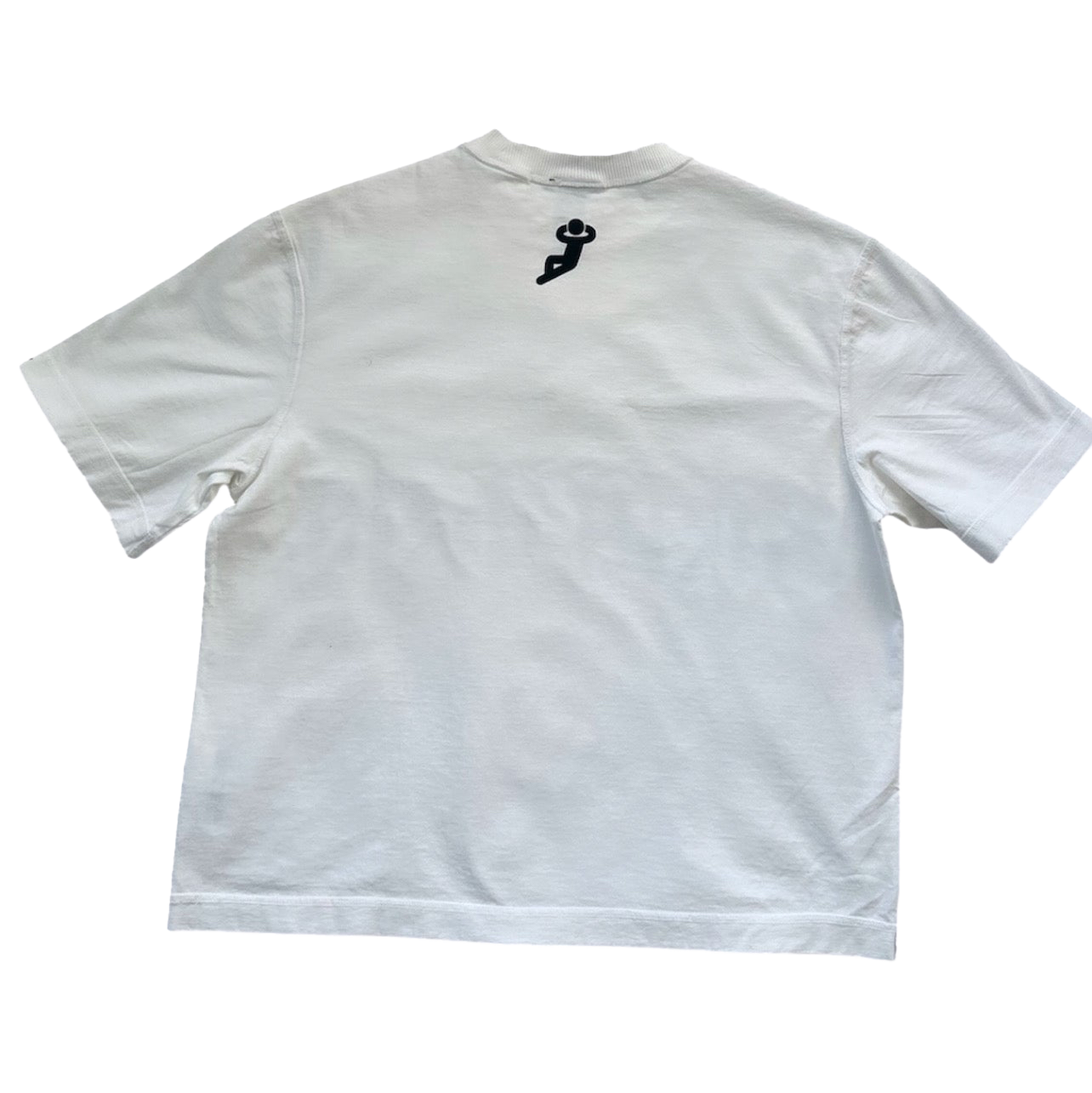 Oversized Relax Mandarin Script | White