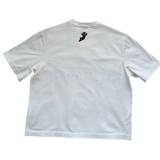 Oversized Relax Amharic Script | White