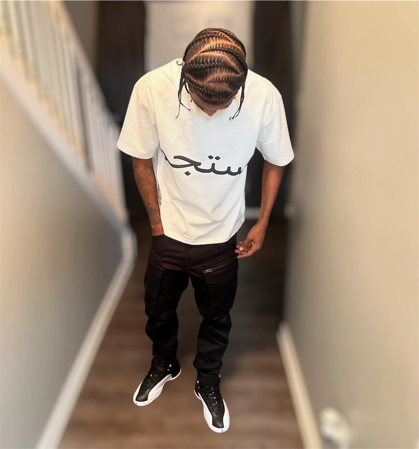 Oversized Relax Arabic Script | Off-White