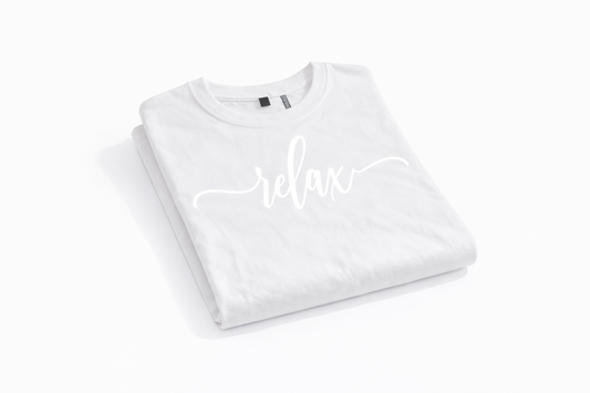 Relax Signature Shirt — White “Reflect”