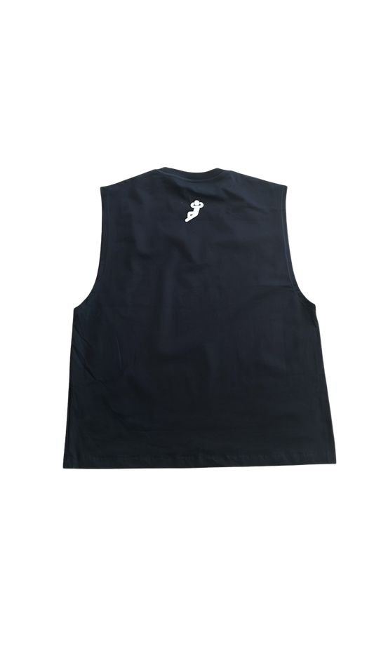 Global Tongues Sleeveless Tank | Black