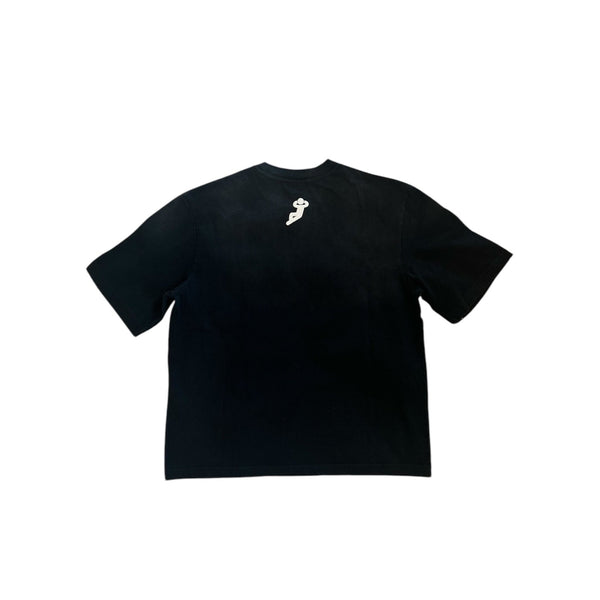 Oversized Relax Mandarin Script | Black
