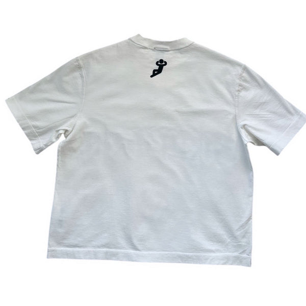 Oversized Relax Amharic Script | White