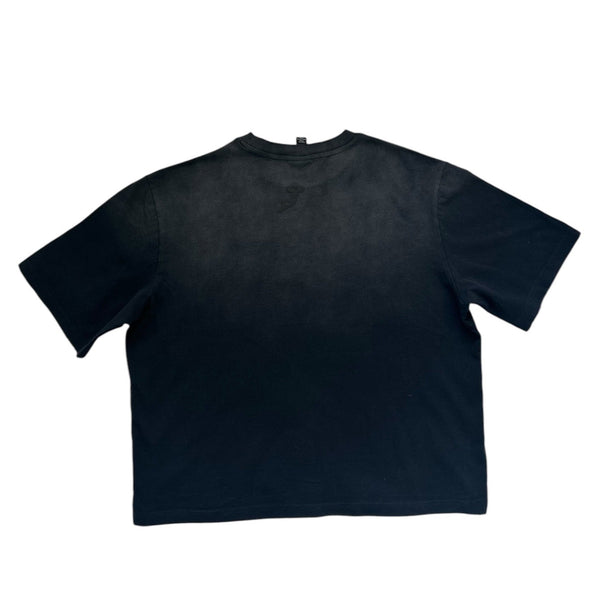 Oversized Relax Greek Script | Black
