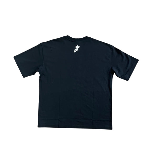 Oversized Relax Arabic Script | Black