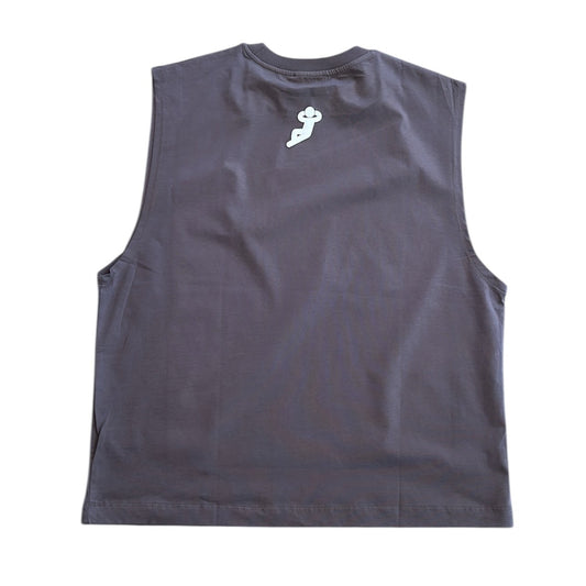 Global Tongues Sleeveless Tank | Brown