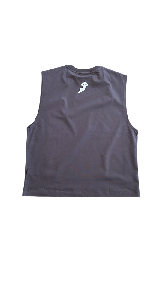 Global Tongues Sleeveless Tank | Brown