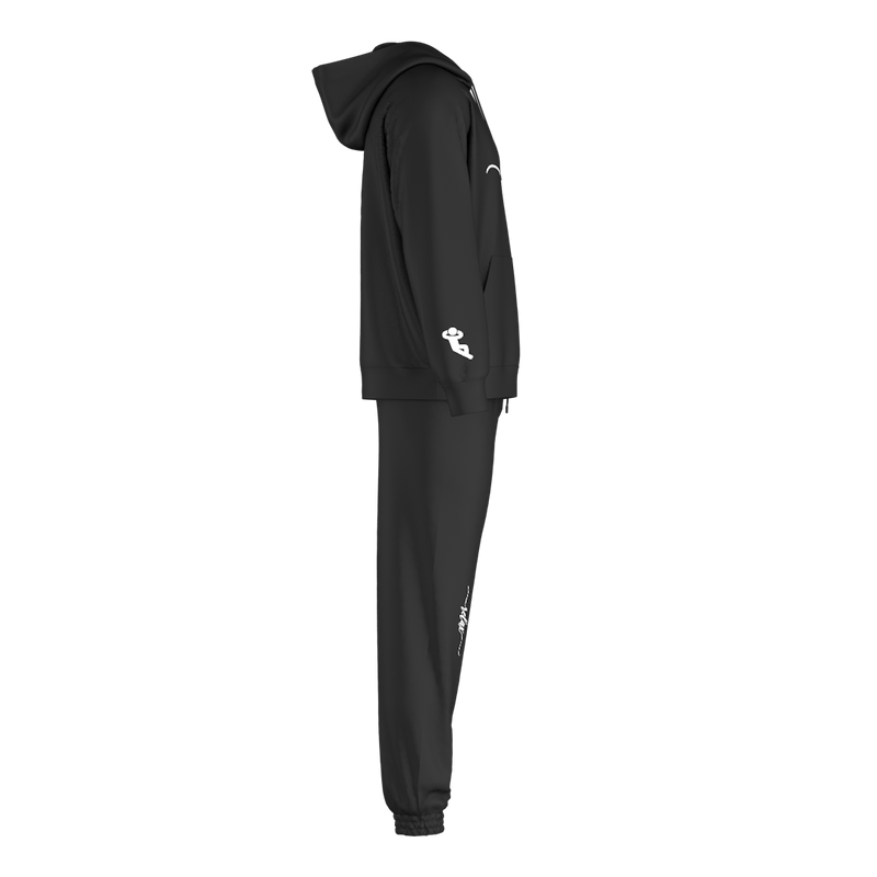 Relax Signature Sweatsuit - Black | White